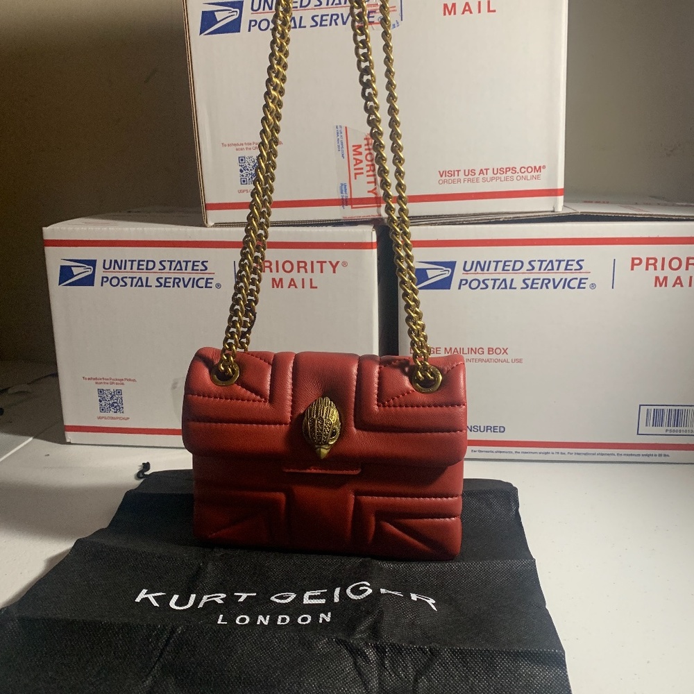 Kurt Geiger London Mini Kensington leather shoulder bag